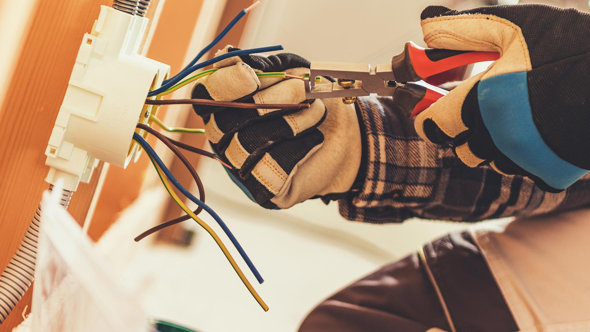 Electrician Installing Wires